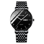Business and Leisure Luminous Stainless Steel Quartz Watches