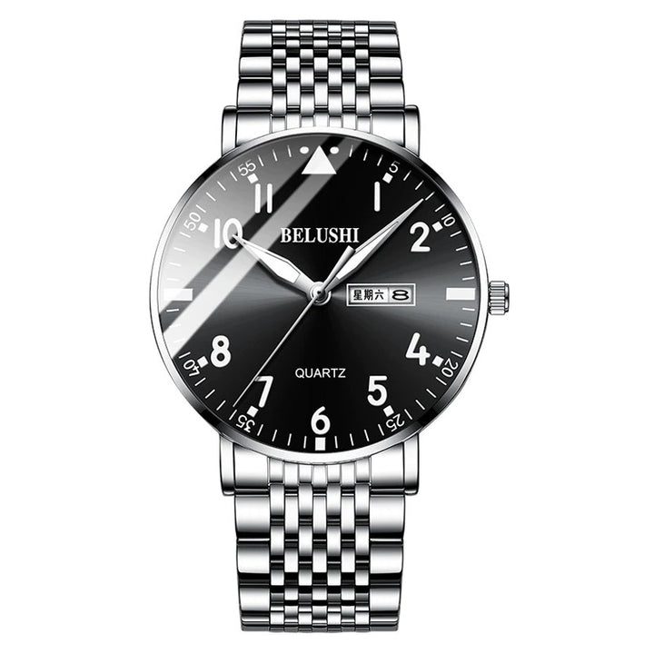 Business and Leisure Luminous Stainless Steel Quartz Watches