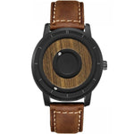 Creative Magnetic Wooden Dial Sports Quartz Watches