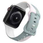 Abstract Print Durable Silicon Replacement Bands for Apple Watches