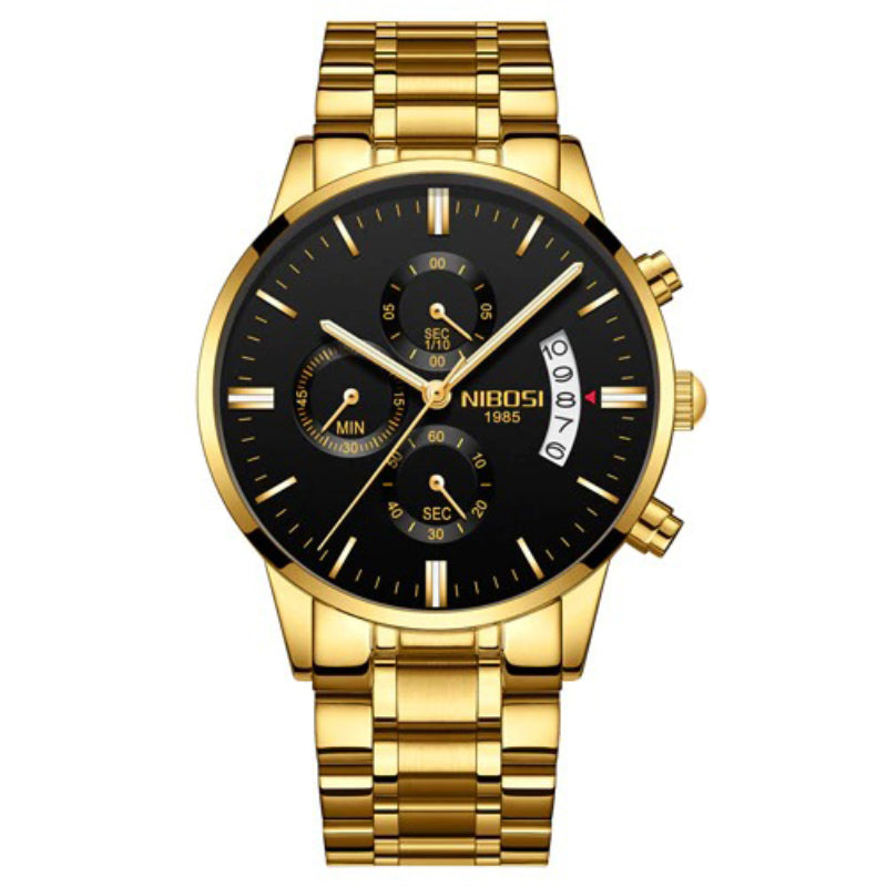 Luxurious Men's High-Fashion Rattrapante Chronograph Quartz Watches