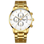 Luxurious Men's High-Fashion Rattrapante Chronograph Quartz Watches