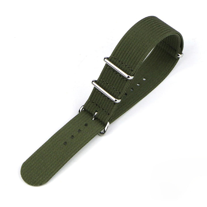 Rugged Nylon Military Watchbands with Stainless Steel Buckle