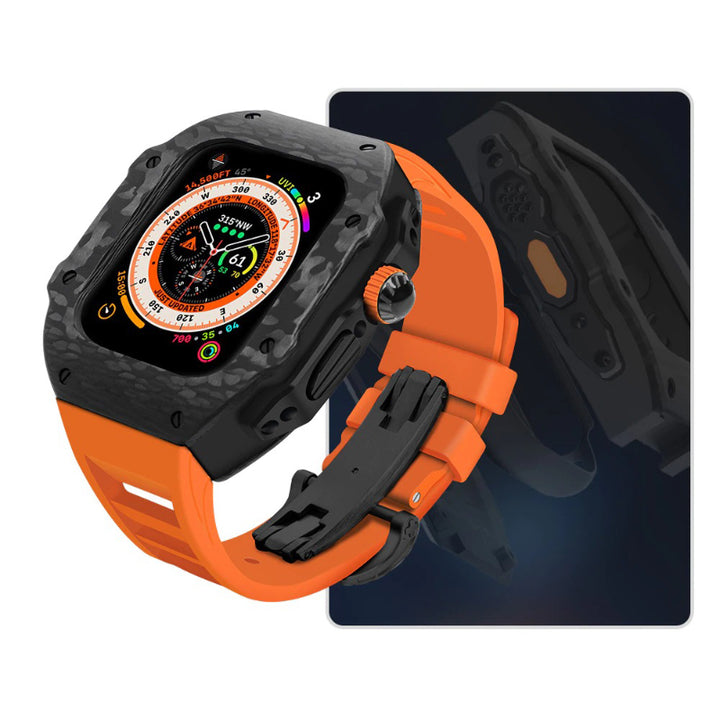 Top-Quality Durable Carbon Fiber Camouflage Mod Kit for Apple Watches
