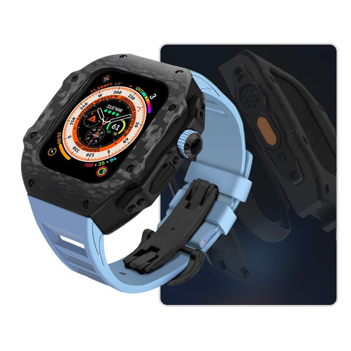 Top-Quality Durable Carbon Fiber Camouflage Mod Kit for Apple Watches