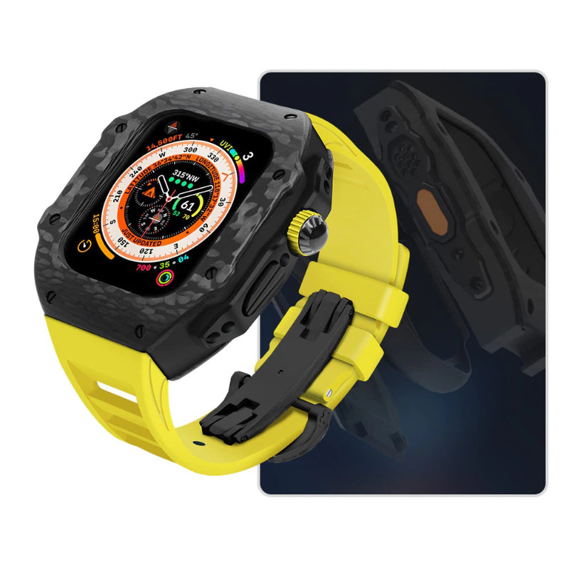 Top-Quality Durable Carbon Fiber Camouflage Mod Kit for Apple Watches