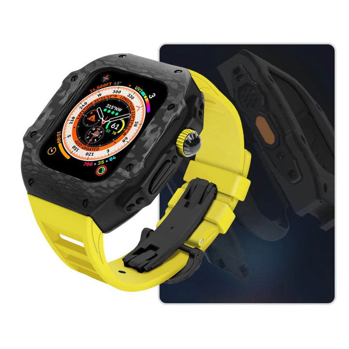 Top-Quality Durable Carbon Fiber Camouflage Mod Kit for Apple Watches