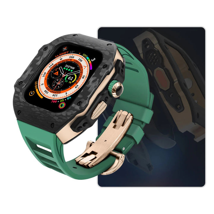 Top-Quality Durable Carbon Fiber Camouflage Mod Kit for Apple Watches