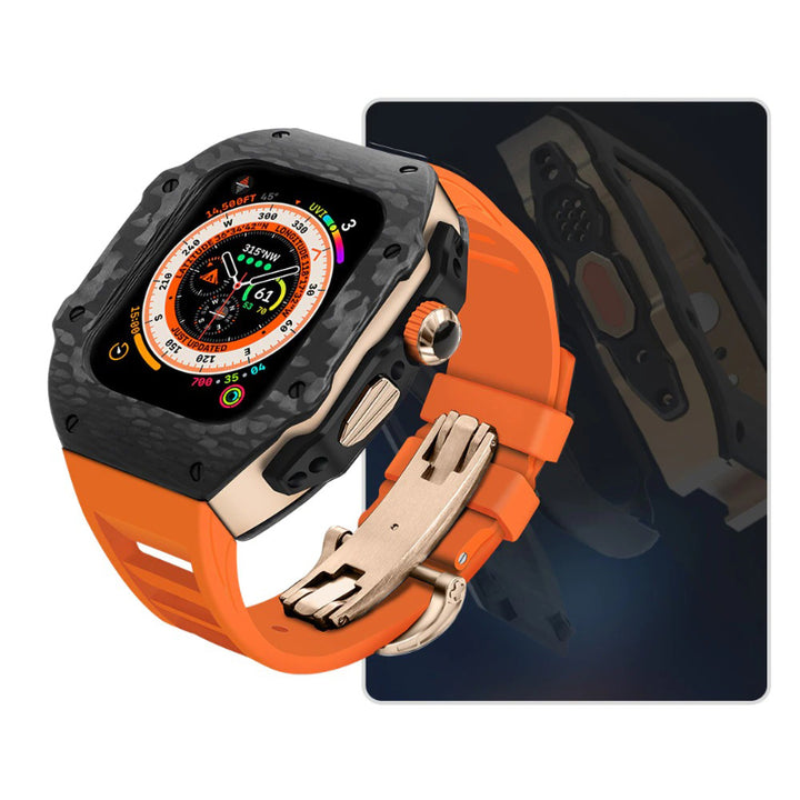Top-Quality Durable Carbon Fiber Camouflage Mod Kit for Apple Watches