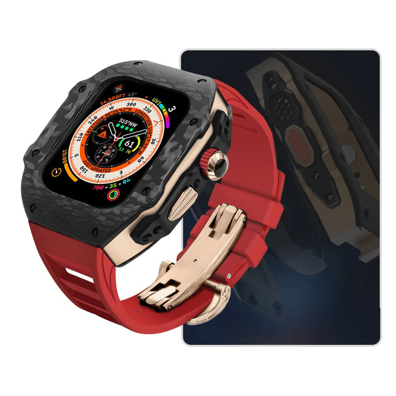 Top-Quality Durable Carbon Fiber Camouflage Mod Kit for Apple Watches