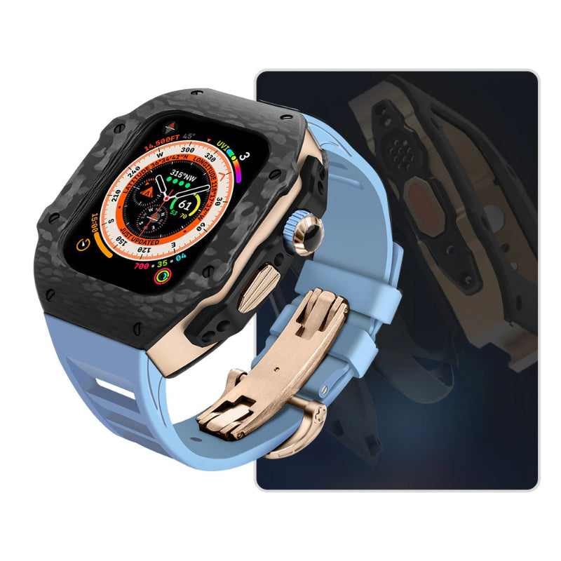 Top-Quality Durable Carbon Fiber Camouflage Mod Kit for Apple Watches