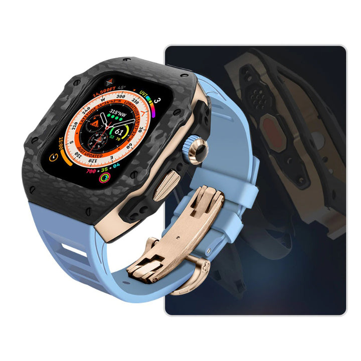 Top-Quality Durable Carbon Fiber Camouflage Mod Kit for Apple Watches