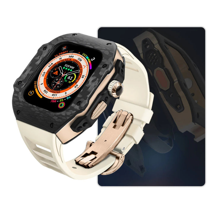 Top-Quality Durable Carbon Fiber Camouflage Mod Kit for Apple Watches