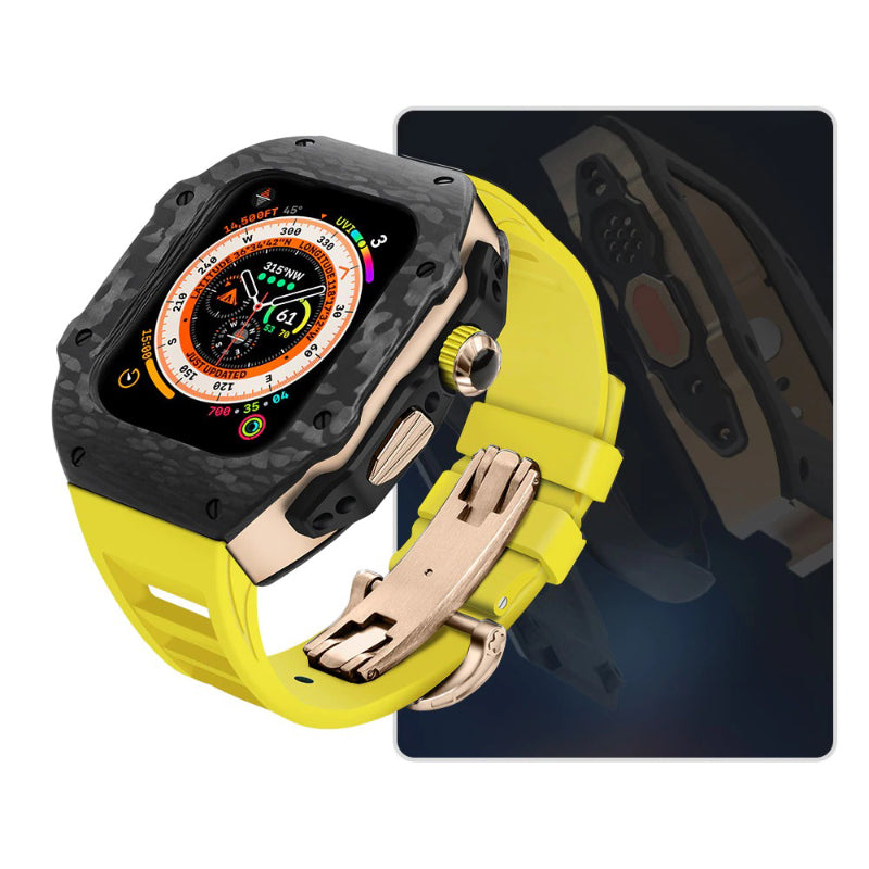 Top-Quality Durable Carbon Fiber Camouflage Mod Kit for Apple Watches