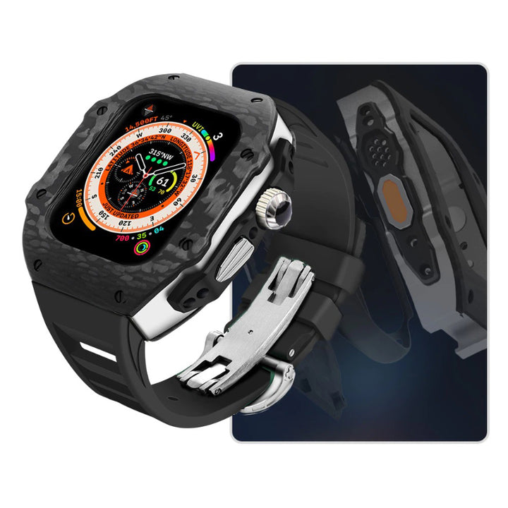 Top-Quality Durable Carbon Fiber Camouflage Mod Kit for Apple Watches