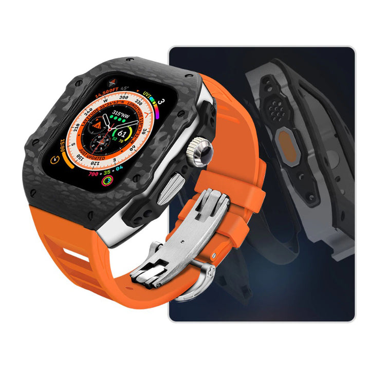 Top-Quality Durable Carbon Fiber Camouflage Mod Kit for Apple Watches