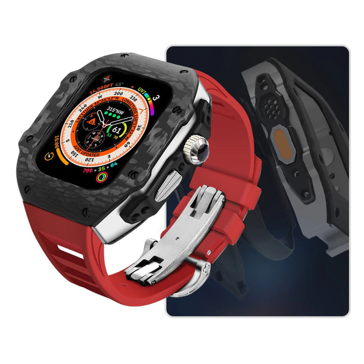 Top-Quality Durable Carbon Fiber Camouflage Mod Kit for Apple Watches