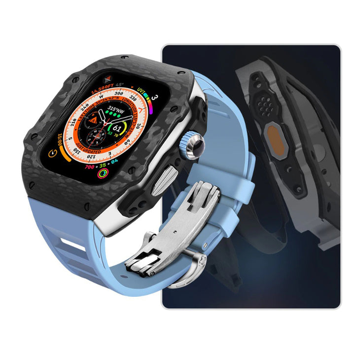 Top-Quality Durable Carbon Fiber Camouflage Mod Kit for Apple Watches