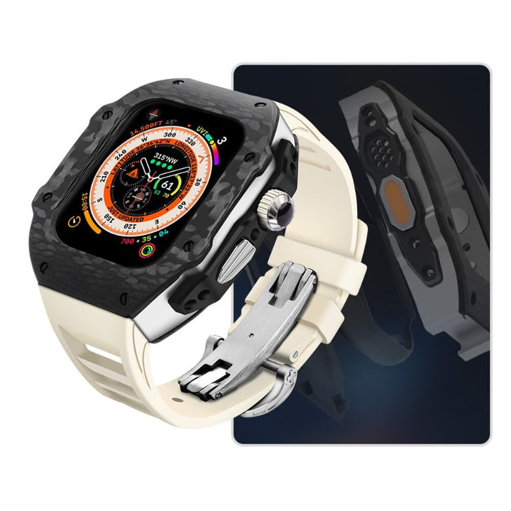 Top-Quality Durable Carbon Fiber Camouflage Mod Kit for Apple Watches