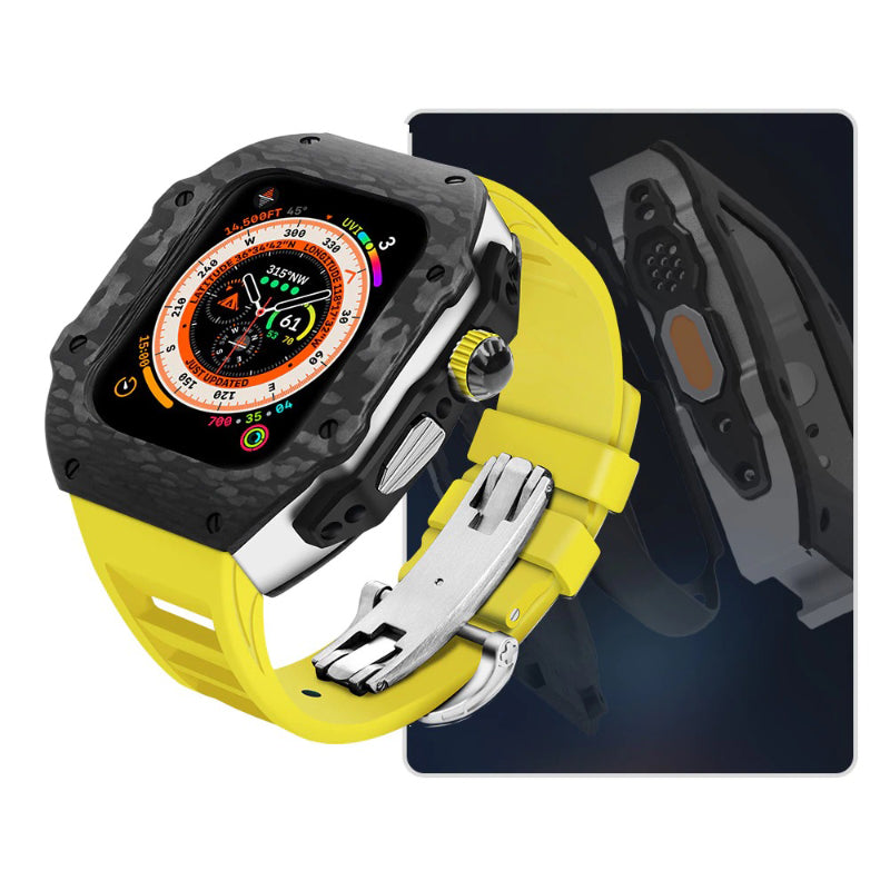 Top-Quality Durable Carbon Fiber Camouflage Mod Kit for Apple Watches