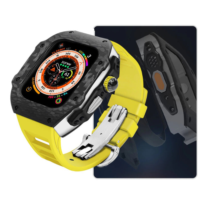Top-Quality Durable Carbon Fiber Camouflage Mod Kit for Apple Watches