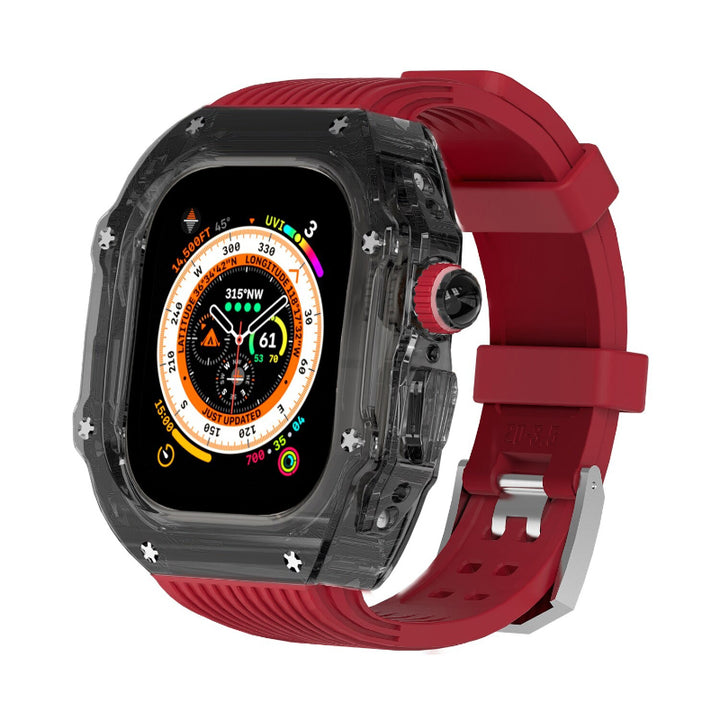 Transparent Case and Durable Replacement Straps for Apple Watches