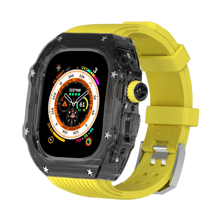 Transparent Case and Durable Replacement Straps for Apple Watches