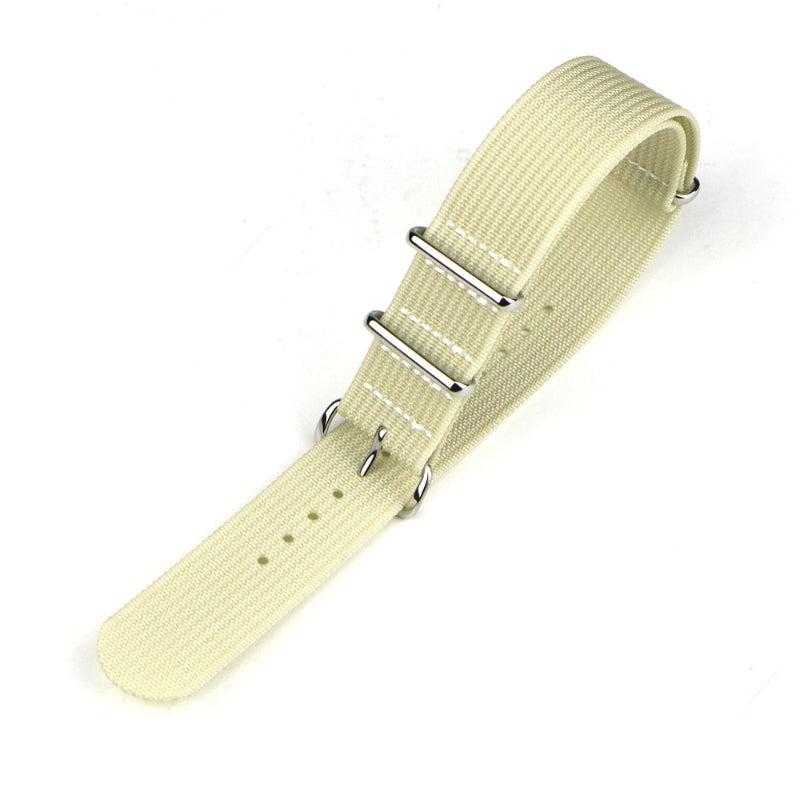 Rugged Nylon Military Watchbands with Stainless Steel Buckle