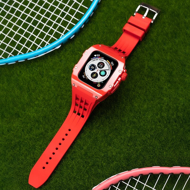 Sporty Solid Colored Modification Kit for Apple Watches – Inspire Watch