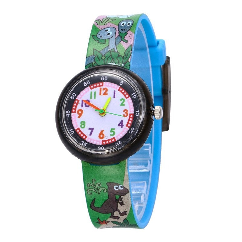 Colorful Cartoon Pattern Collection Quartz Watches for Kids