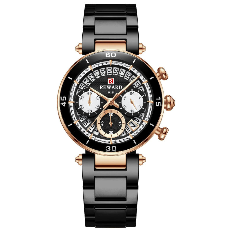 Sophisticated Travel and Leisure Waterproof Chronograph Quartz Watches