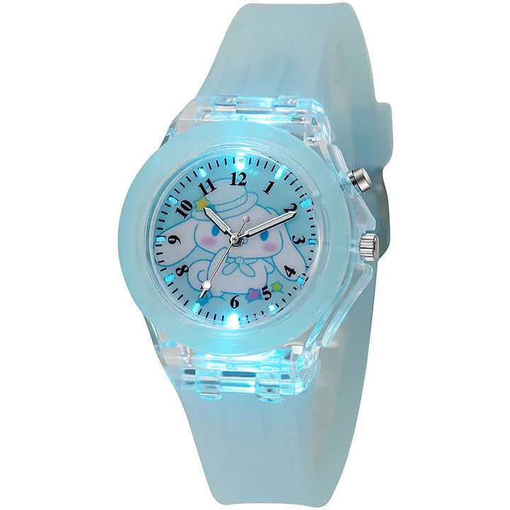 Light-up Bunny and Cat Quartz Watch Collection for Girls