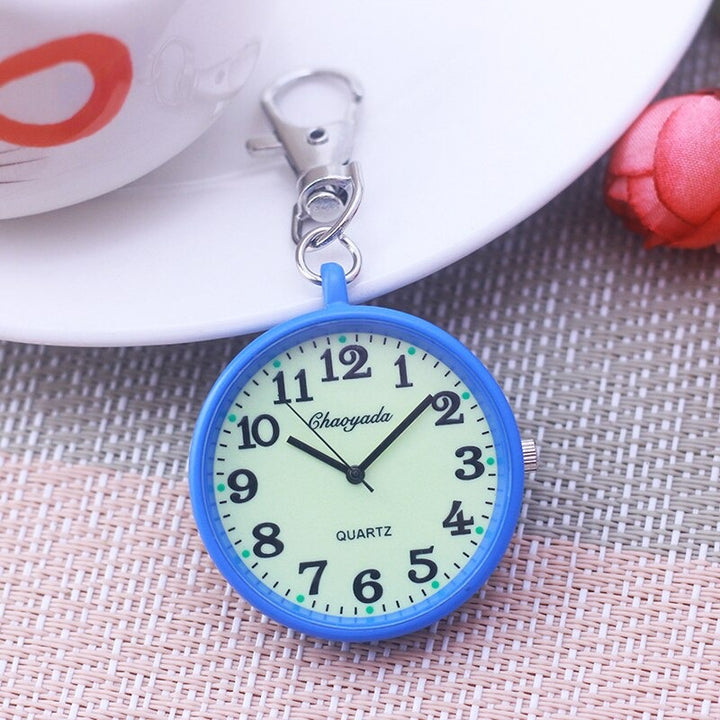 Luminous Easy To Read Dial Key Chain Quartz Pocket Watches