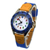 Children's Colorful Numbers-Style Dial Nylon Strap Quartz Watches