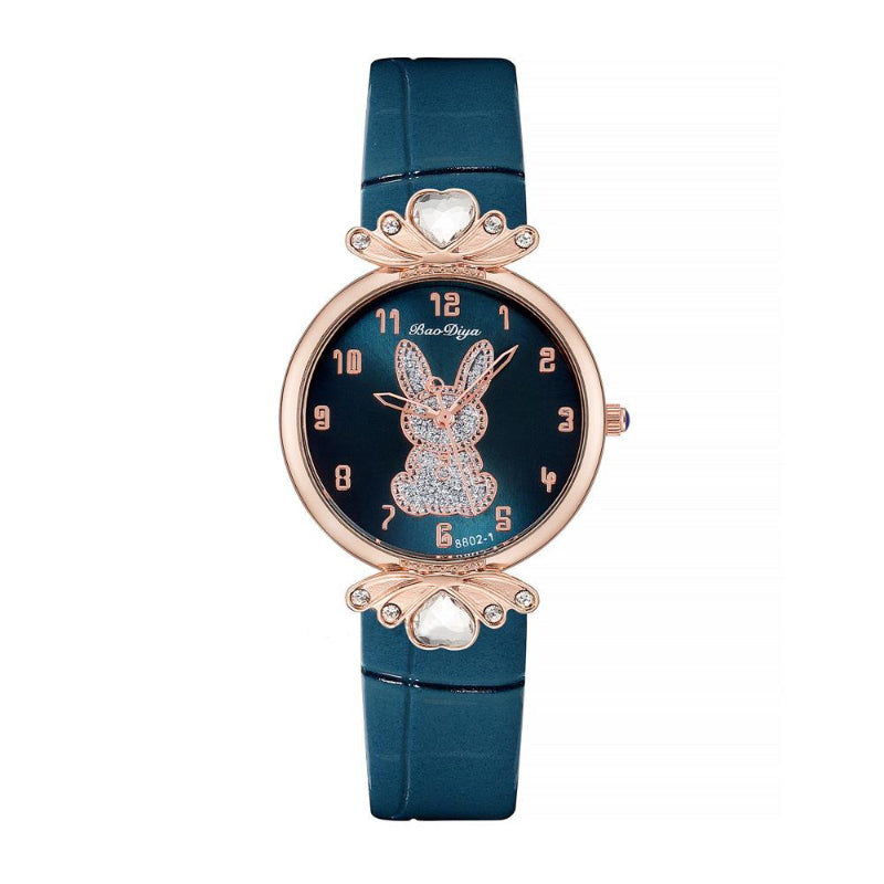 Cute and Glittery Bunny Dial Women's Quartz Watches