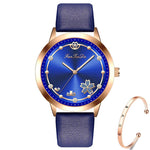 Minimalist Women's Flower Dial Quartz Watches