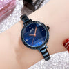 Glam Fashion Rhinestone Surface with Ultra-thin Band Quartz Watches
