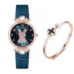 Cute and Glittery Bunny Dial Women's Quartz Watches