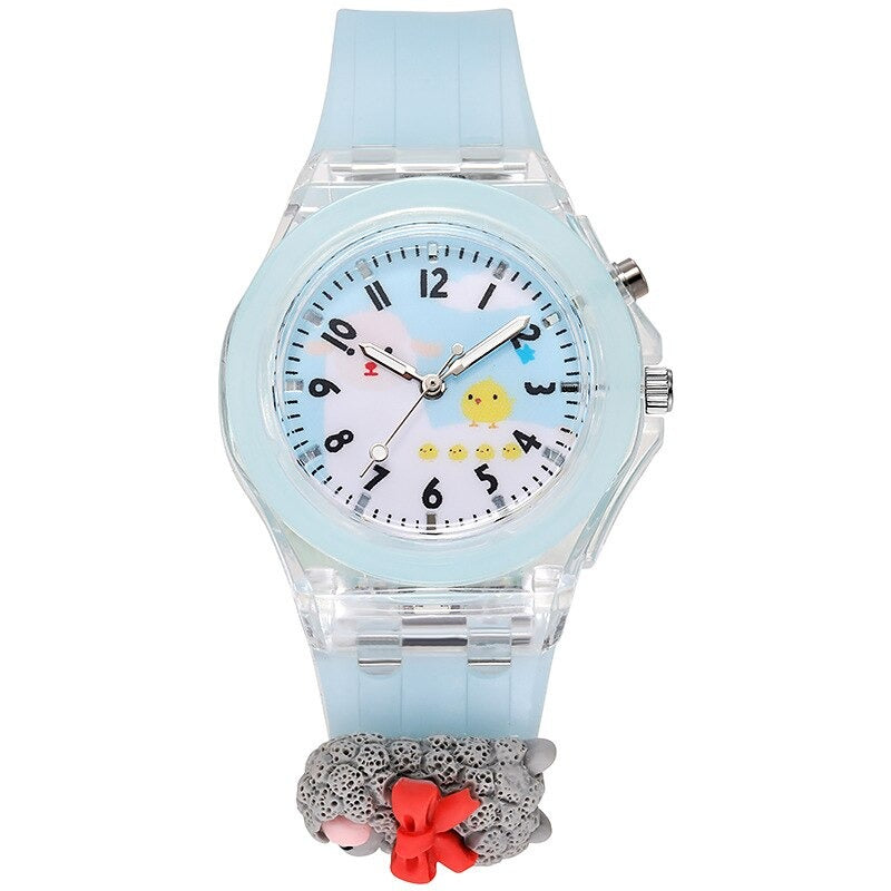 Wonderful Cartoon Pattern Luminous Watches for Kids