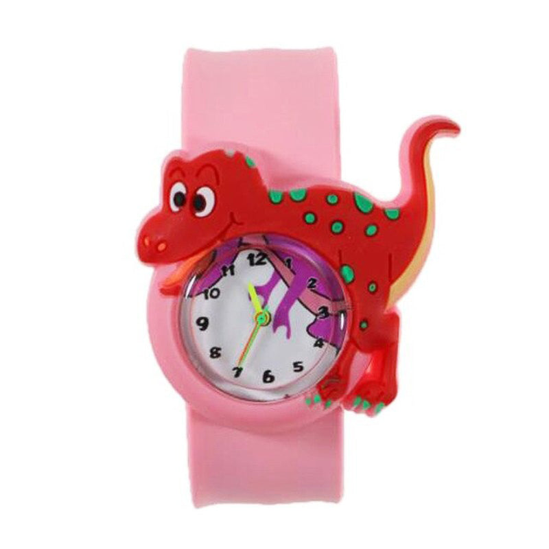 Fun and Colorful Multi-style Cartoon Dinosaur Quartz Watches for Kids