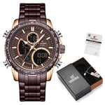 Luxury Fashion Dual Display Military Sports Chronograph Men's Watches