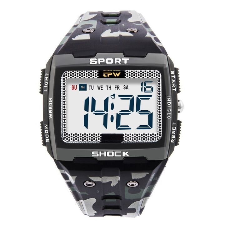 HD Large Screen Dial Sporty Outdoor Trend Digital Watches