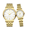 Full Steel Luxurious Couple's Classic Style Quartz Watches