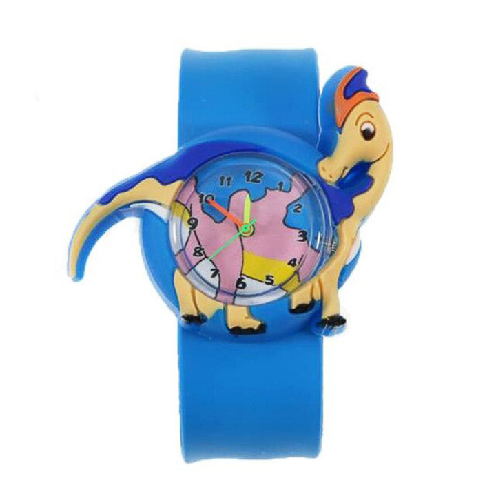 Fun and Colorful Multi-style Cartoon Dinosaur Quartz Watches for Kids