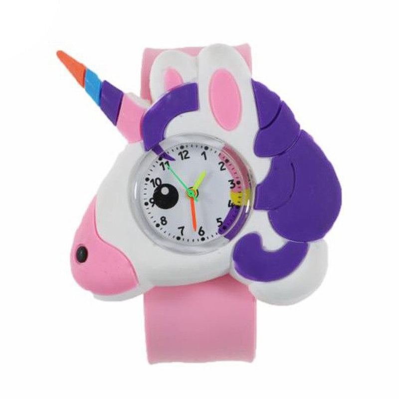 Fun and Colorful Multi-style Cartoon Dinosaur Quartz Watches for Kids