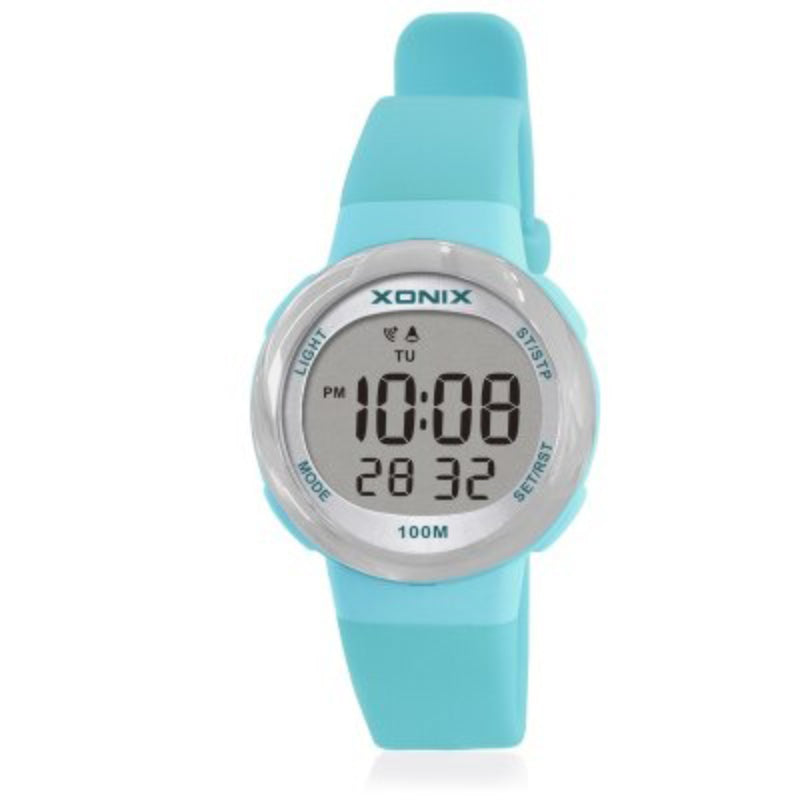 Bright-colored Digital Sports Watches with Durable Rubber Strap