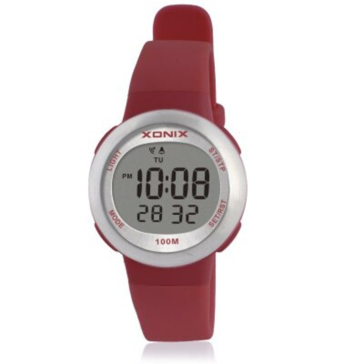 Bright-colored Digital Sports Watches with Durable Rubber Strap