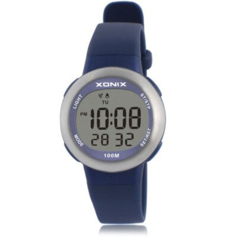 Bright-colored Digital Sports Watches with Durable Rubber Strap