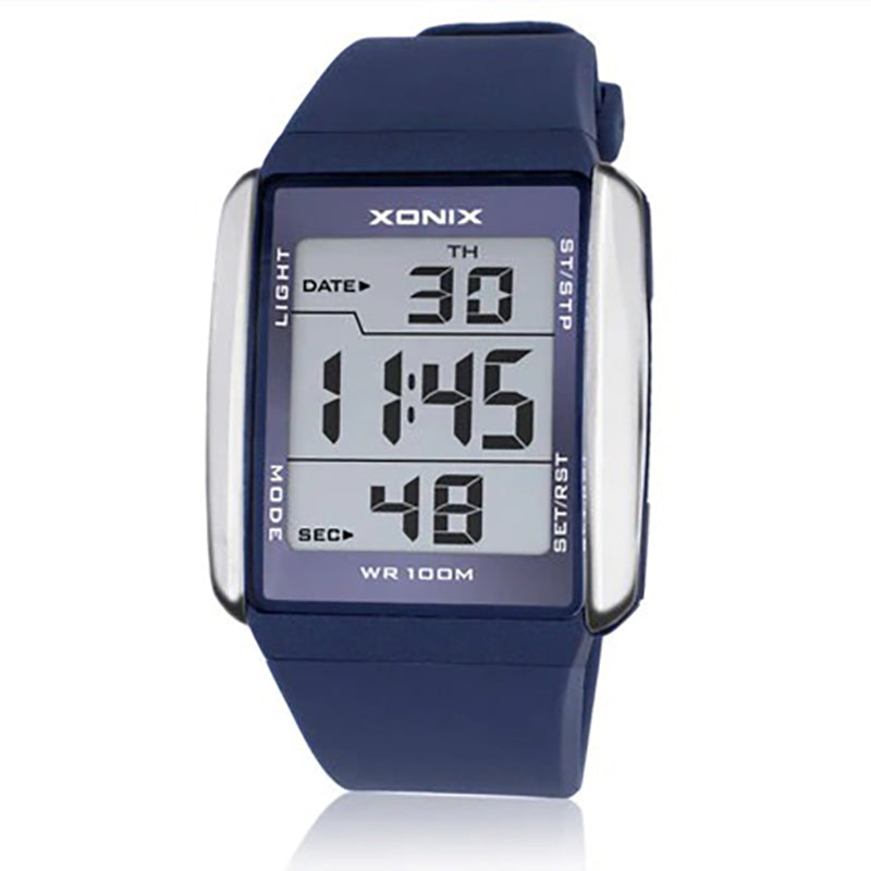 Digital LED Display Sporty Multicolor Rubber Strap Watches
