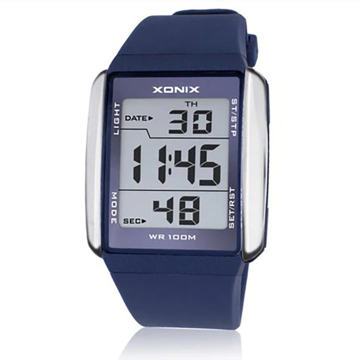 Digital LED Display Sporty Multicolor Rubber Strap Watches